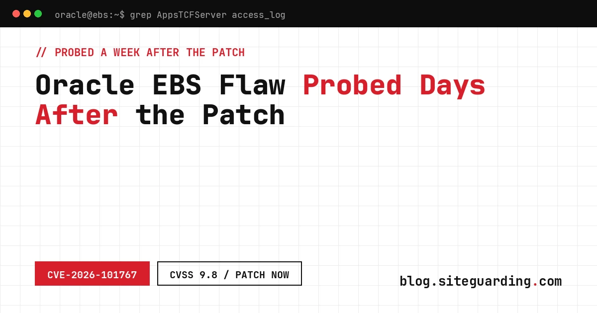 Oracle EBS vulnerability CVE-2026-101767 probed days after Oracle's October 2026 Critical Patch Update